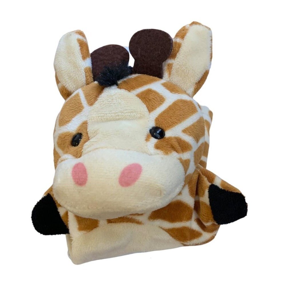 Giraffe Hand Puppet Plush 10” Jungle Zoo Animal Stuffed Toy Melissa And Doug